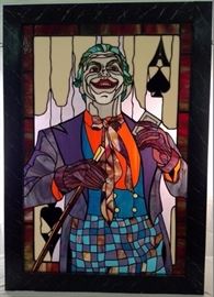Jack Nicholson "Joker" Stained Glass

