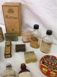 Lot of 31 Various Medical Bottle and Tins
