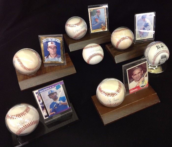 Lot of 7 Autographed Baseballs

