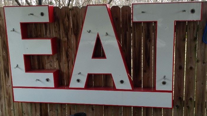 Eat advertising sign