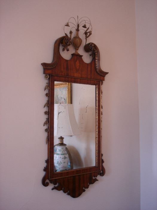 Exceedingly fine Chippendale mirror c. 1800.