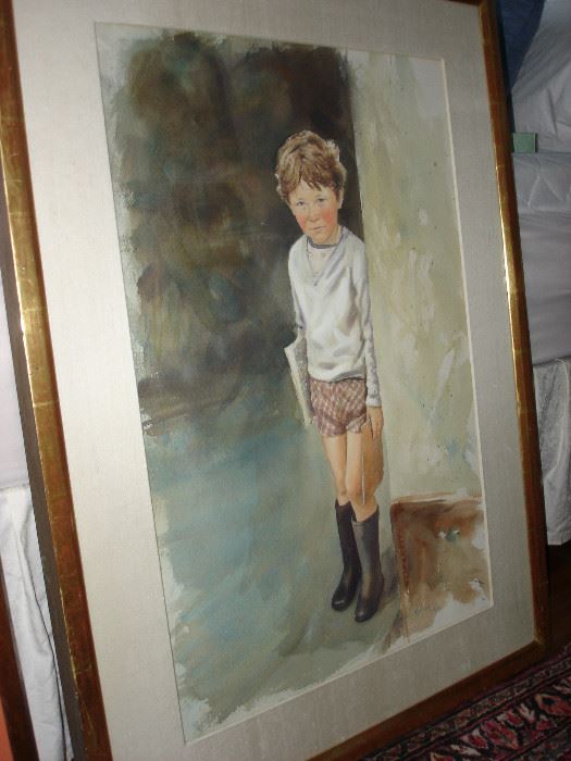 Gordon Wetmore painted this portrait of a young Irish child during a stay in Ireland.  