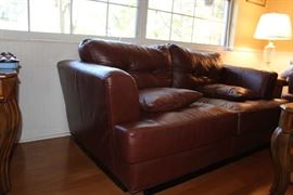 Leather Love Seat Sofa