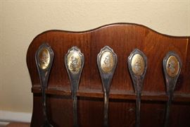 Berta Hummel Spoons in Display Case