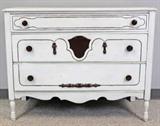 deco white painted dresser