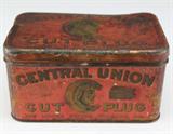 Central Union tobacco tin