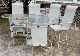 JUST IN TIME FOR SUMMER BY THE POOL.  OUTDOOR BAR AND CHAIRS