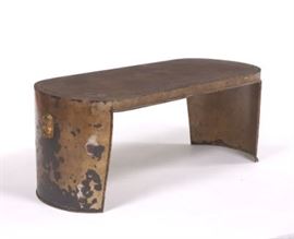 Art Deco Gilt and Metal Cocktail Table