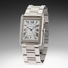 Cartier Tank XL Automatic Stainless Steel Boxed