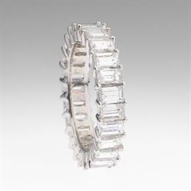 Ladies Baguette Diamond Eternity Ring 