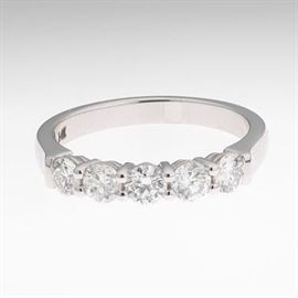Ladies Gold and Diamond Band 