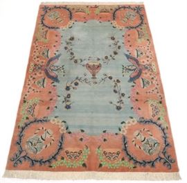 Rare Kashmar Signed Pictorial Carpet