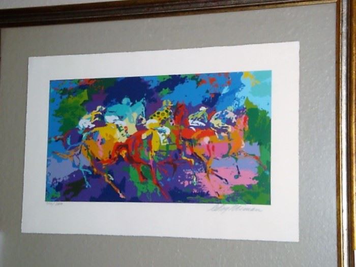 LeROY NEIMAN SERIGRAPH "THE RACE" - SIGNED/NUMBERED LIMITED EDITION