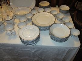 Set of Holiday House china. Service for 8.