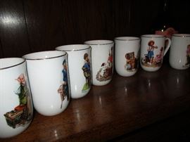 Collection of tea cups from The Norman Rockwell Museum