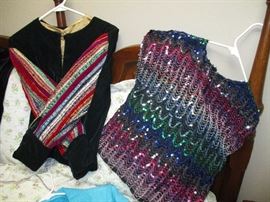 Collection of evening wear used as costumes for on-stage performances for the Country band.