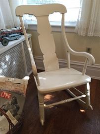 Shabby chic rocking chair