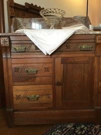 Marble top wash stand. RESTORED! Excellent condition 