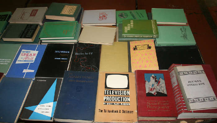 Old television and motion picture production books.