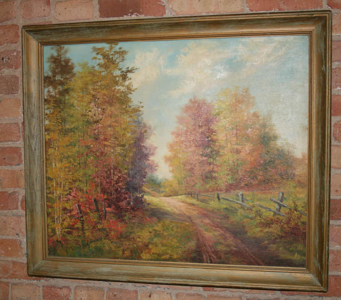 Beautiful painting by Edith H. Stevens. 24" x 30". Signed.