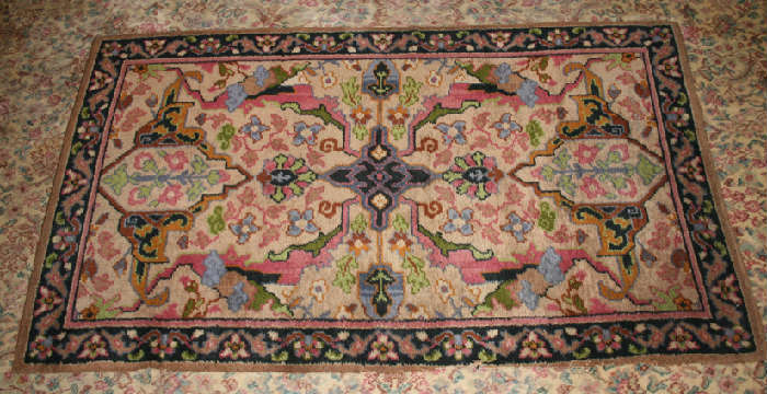 Nelsons Columbia Mills rug 3' x 5'. Marked on back.