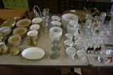 Pfaltzgraff Yorktowne place setting new in boxes and Denby stoneware place settings.