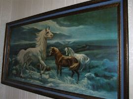 SEVERAL PIECES OF WALL ART