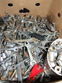 ASSORTED WRENCHES AND ????