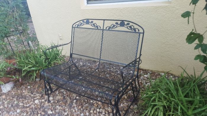 Wrought Iron double chair
