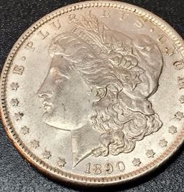 1890 Liberty Head Silver Dollar Coin