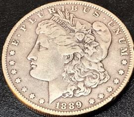 1889 Liberty Head Silver Dollar Coin