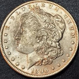 1896 Liberty Head Silver Dollar Coin