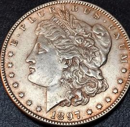 1897 Liberty Head Silver Dollar Coin