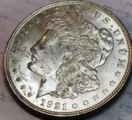 1921 Morgan Silver Dollar