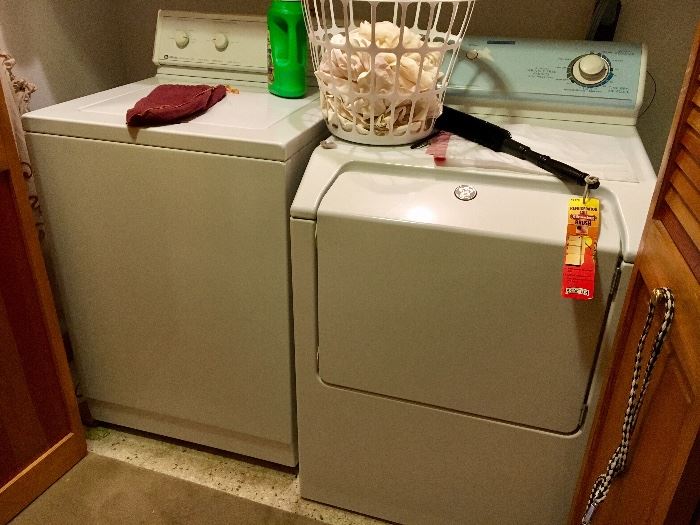 Older Maytsg washer and dryer, working great. We've been using them!