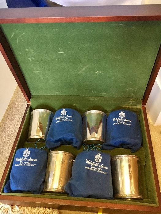 Set of 8 Sterling Presidential Mint Julep cups by Wakefield/Scearce.
