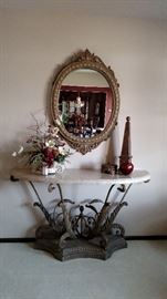 Table and Mirror purchased from Plunkett Furniture