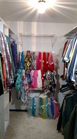Ladies Scarfs and Very nice Mens Shirts and Coats