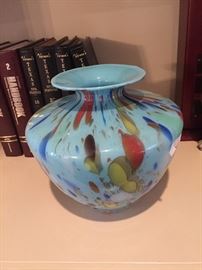Colorful contemporary vase