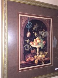 Fruit still-life art has a companion piece.