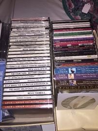 Many CD's and DVD's