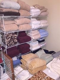 Great selection of towel and linens
