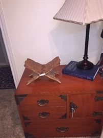 Small reddish-orange chest