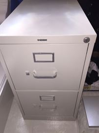 Two drawer file cabinet