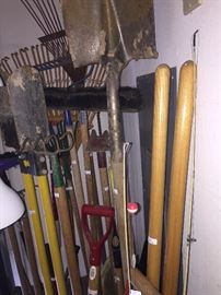 Great selection of yard tools