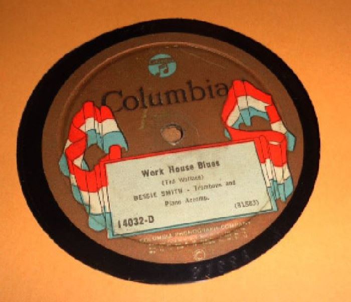 Vintage 78 Record Columbia Label- Bessie Smith "Work House Blues"