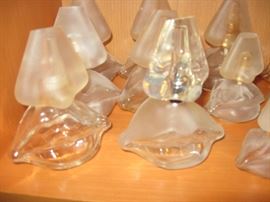 Upstairs Office Salvador Dali Perfume Bottles Mfg in 2011 (Bottom is lips--Top is a nose)