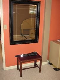 Downstairs Bed Room   mirror, Bench