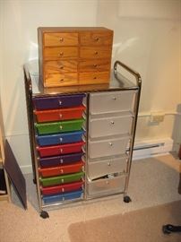 Downstairs Office   Rolling file drawers