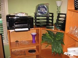 Upstairs Office HP 6500A printer Sea Hawks paper plates
